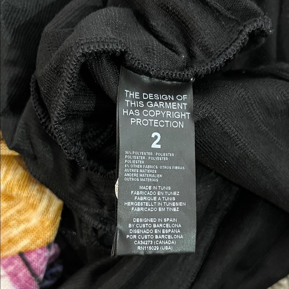 NWT Custo Barcelona Mini Dress Sparkle Ruffle Suity Black Size 2 Small Y2K - Picture 9 of 10